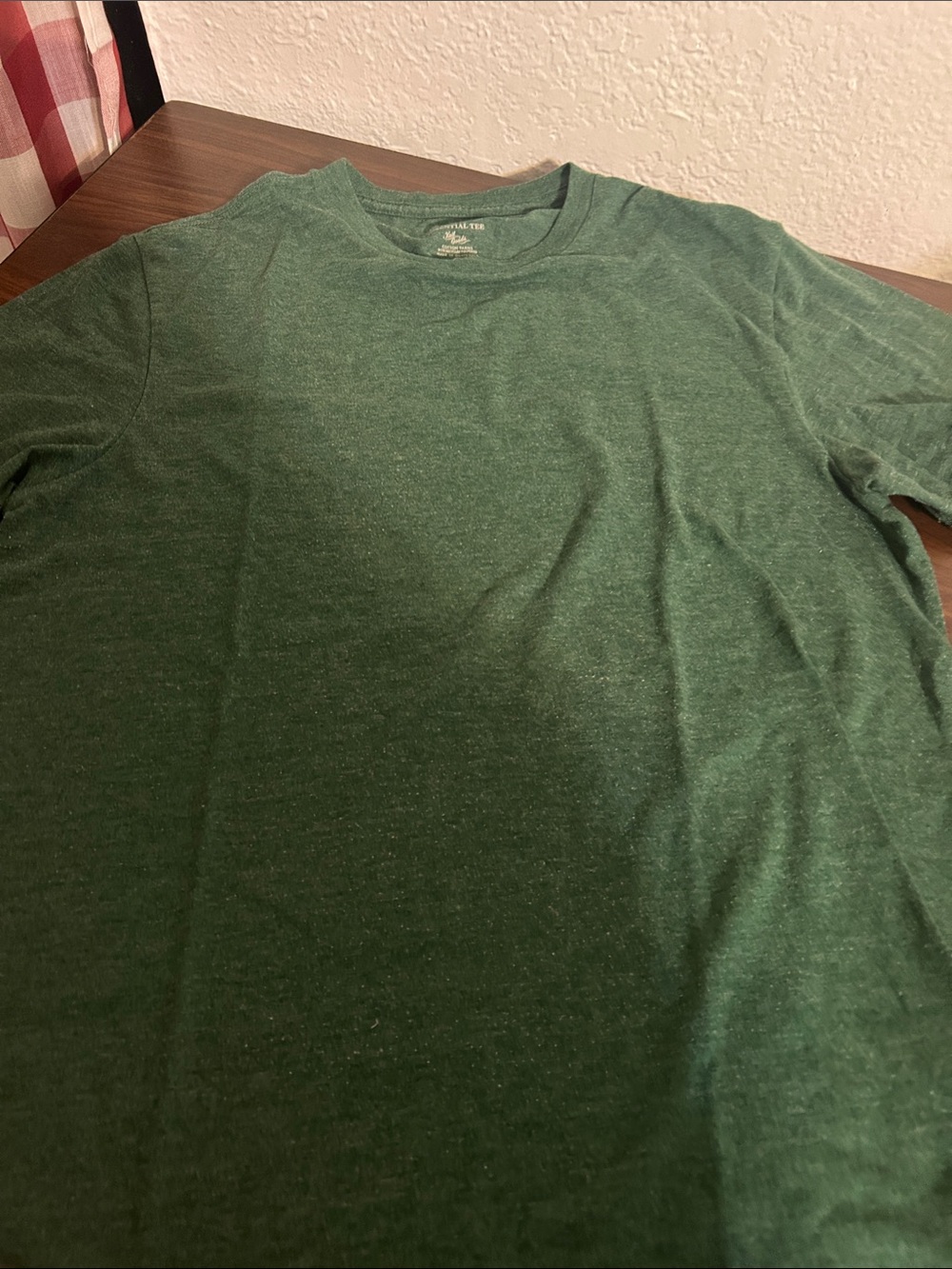 J Crew Essential Tee Men's Green Crew Neck Short-Sleeve Shirt
